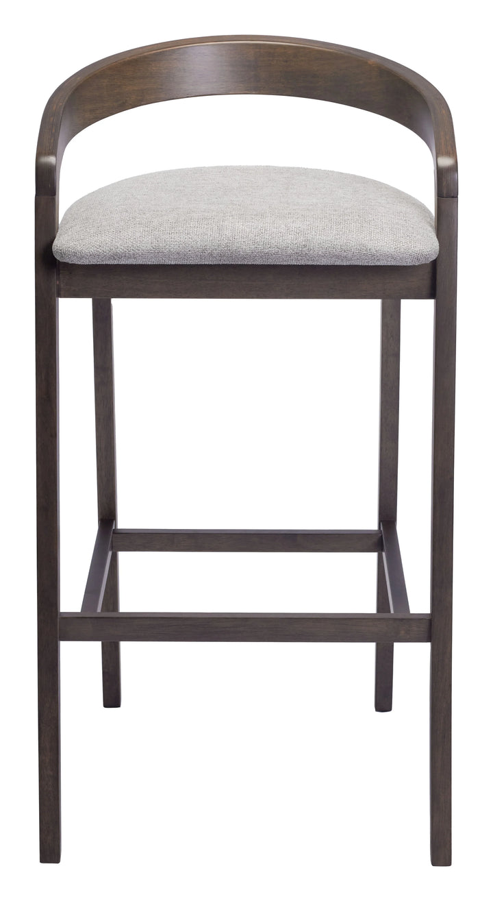 Troy Barstool (Set of 2) Dove Gray & Espresso - AmericanHomeFurniture