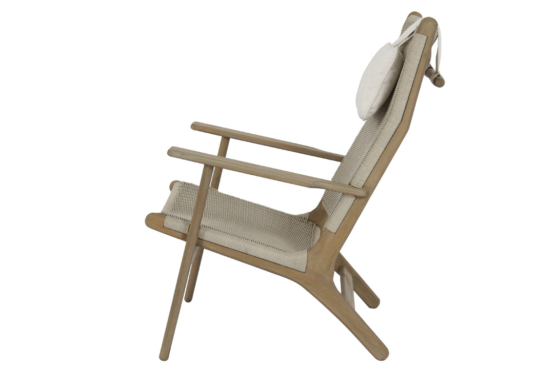 American Home Furniture | Sunset West - Coastal Teak Cushionless Highback Chair