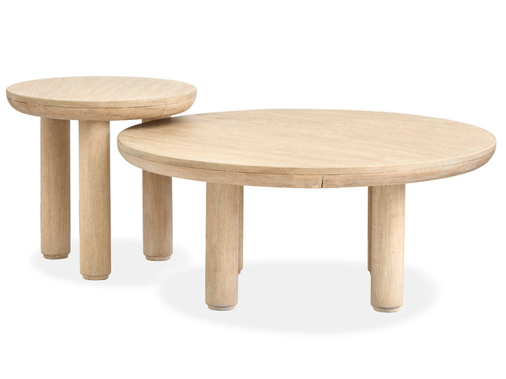 Sunset Cove Sanibel Brown Nesting Cocktail Table With Casters - T5783-52