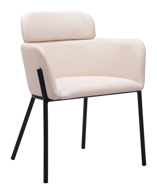 Zuo Bremor Dining Chair (Set of 2) Beige DINING CHAIRS