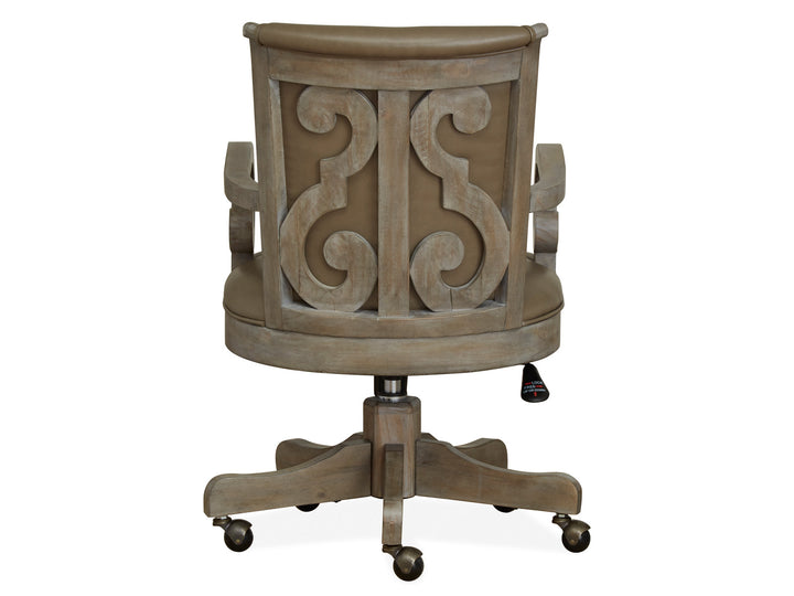 Tinley Park Dove Tail Grey Fully Upholstered Swivel Chair - H4646-83