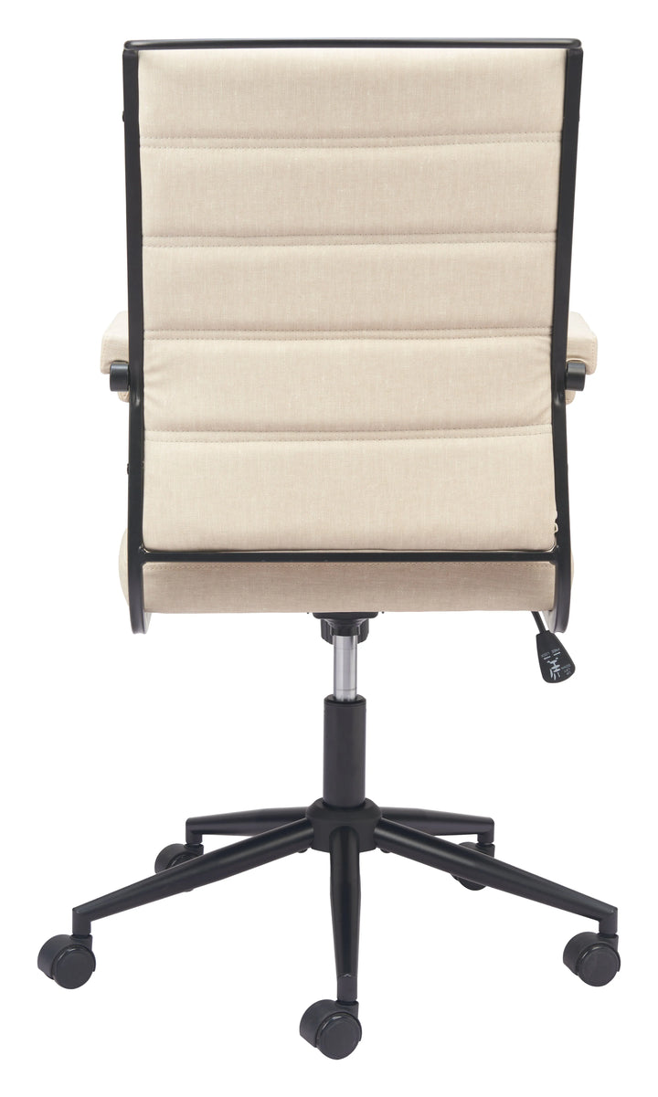 Auction Office Chair Beige - AmericanHomeFurniture