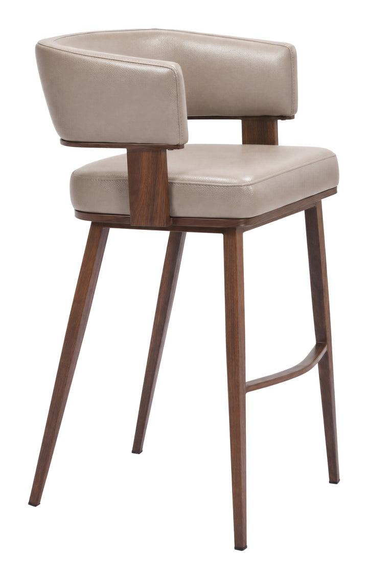 Poise Barstool Brown & Walnut - 111395