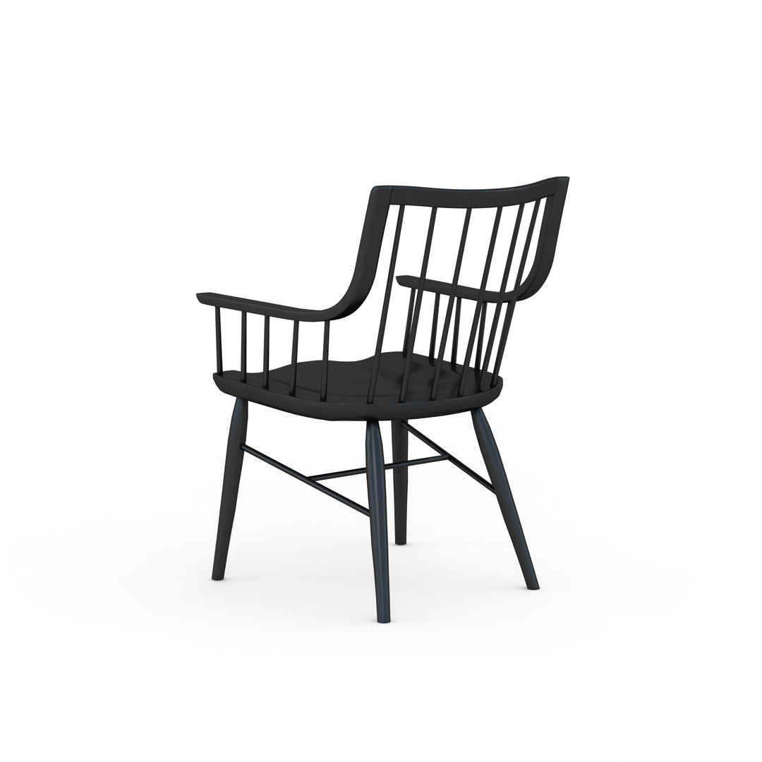 American Home Furniture | A.R.T. Furniture - Frame Windsor Arm Chair, Black - Set of 2