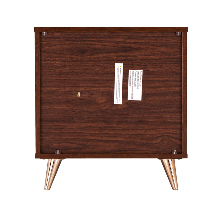 American Home Furniture | SEI Furniture - Oren Modern Bedside Table w/ Drawers