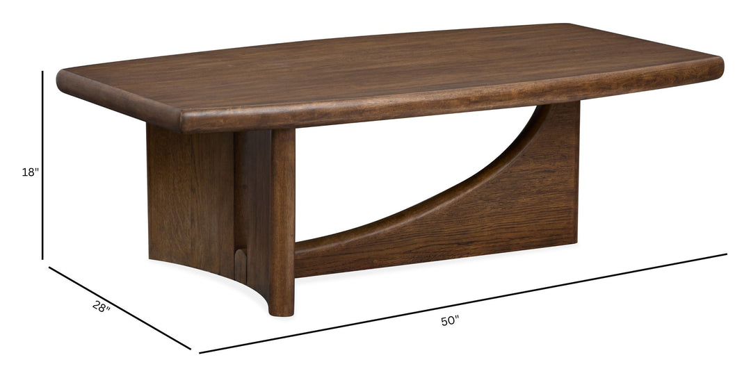 Phoebe Sienna Brown Rectangular Cocktail Table - T6385-43