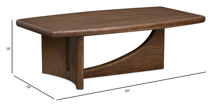 Phoebe Sienna Brown Rectangular Cocktail Table - T6385-43