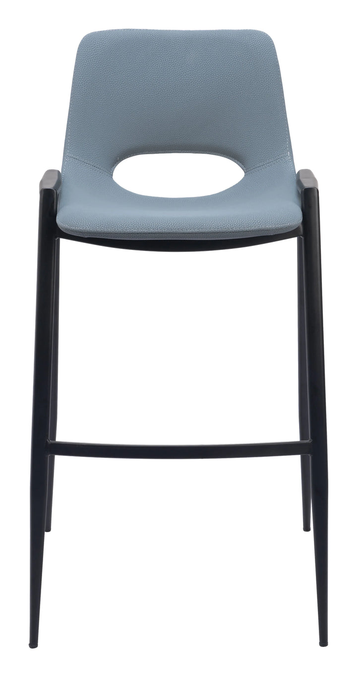 Desi Barstool (Set of 2) Azure Gray - AmericanHomeFurniture