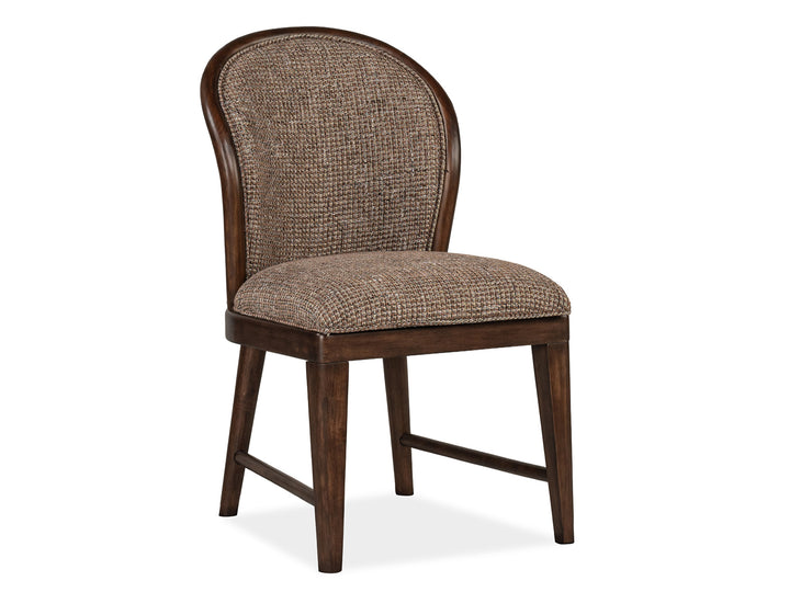 Belville Chestnut Brown Upholstered Side Chair - Set of 2 - D6520-64