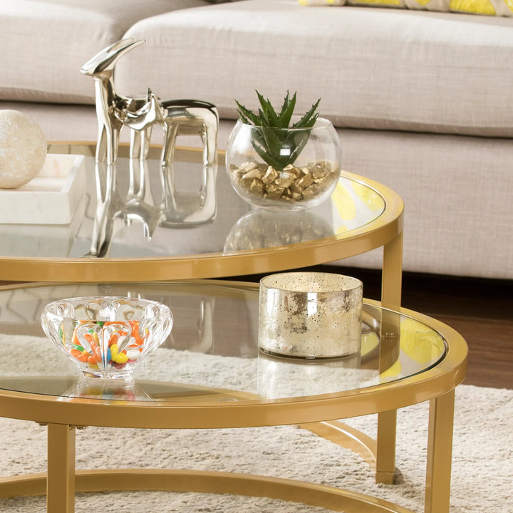 Evelyn Nesting Coffee Tables - 2pc Set - AmericanHomeFurniture