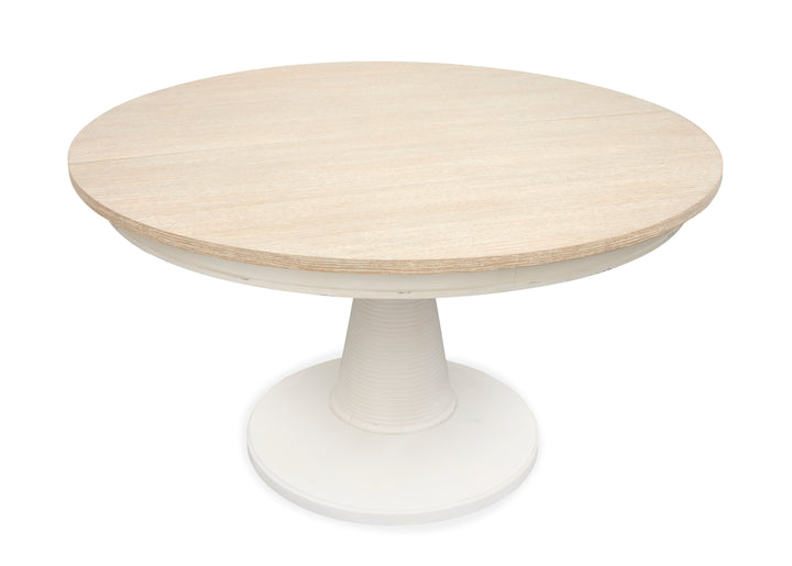 Echo Isles Sea Pearl And Driftwood Extendable 54" Round Dining Table - D6310-24