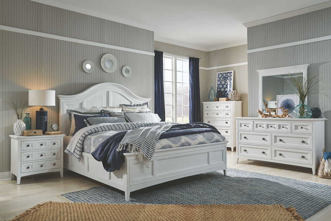 Heron Cove Chalk White And Dovetail Grey Drawer Chest - B4400-10