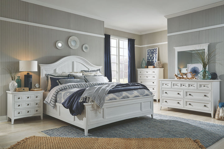 Heron Cove Chalk White And Dovetail Grey Drawer Chest - B4400-10