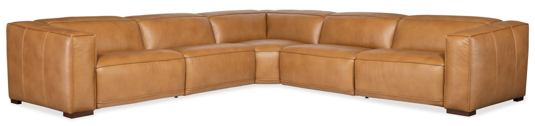 American Home Furniture | Hooker Furniture - Fresco 5 Seat Power Recline Sectional 3-PWR