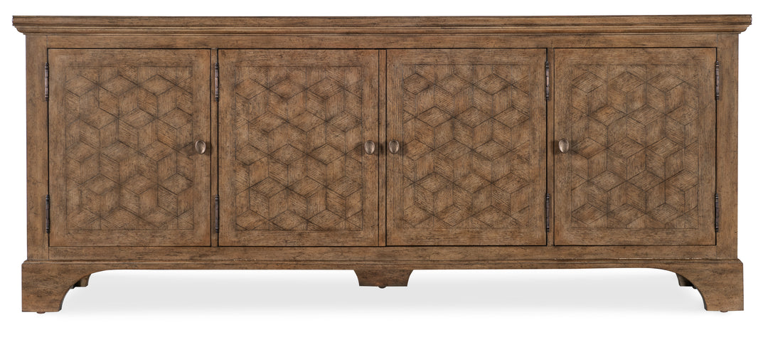 American Home Furniture | Hooker Furniture - Americana Entertainment Credenza - Honey