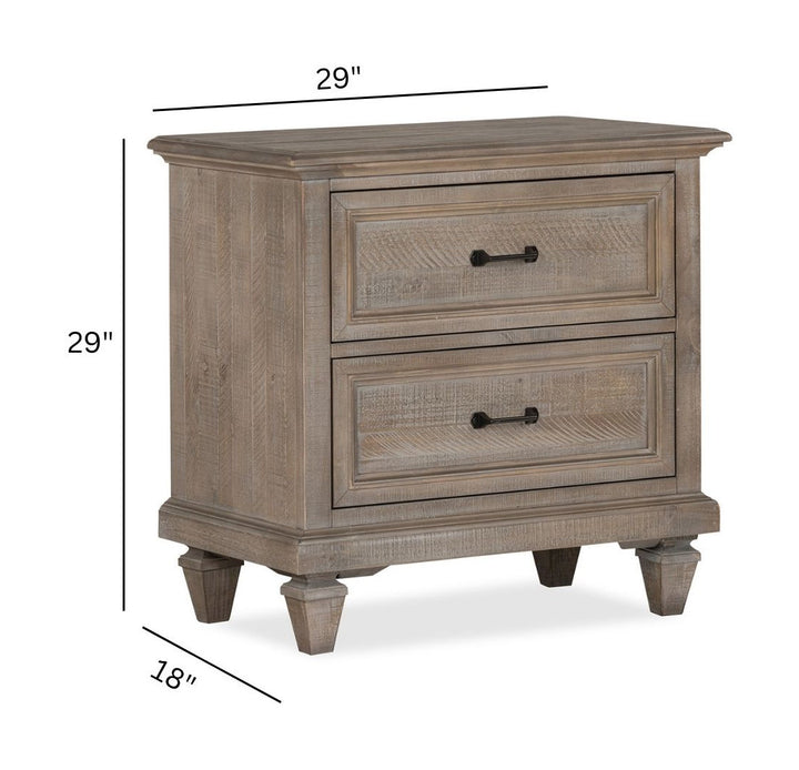 Lancaster Dovetail Grey Drawer Nightstand - B4352-01