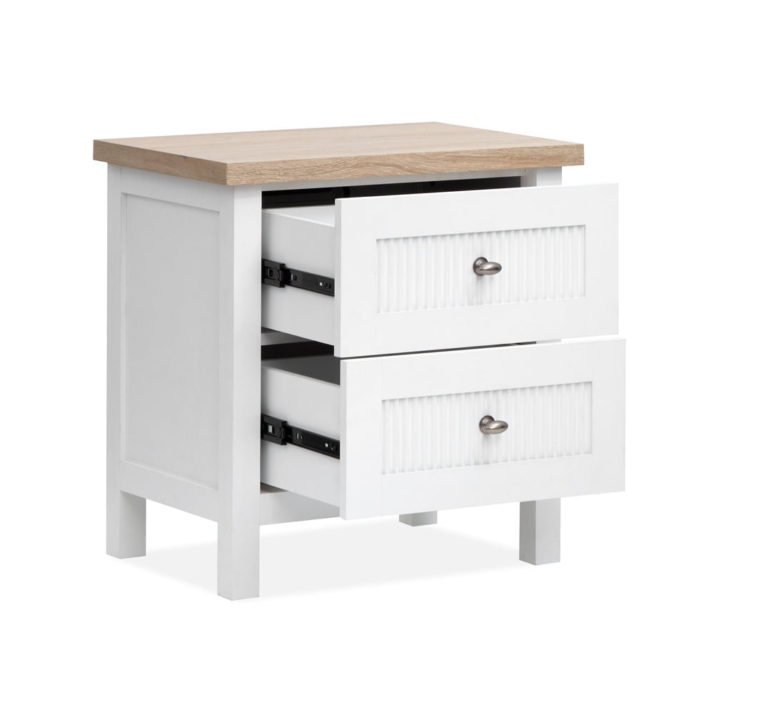Windmill Harbour White Whisp And Sand Drawer Nightstand - B6313-01