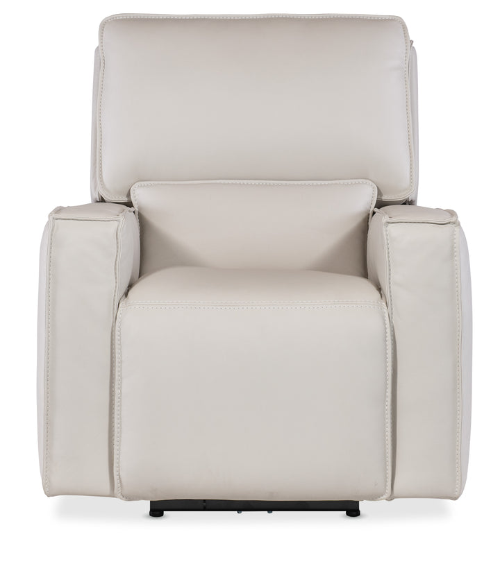 American Home Furniture | Hooker Furniture - Miles Zero Gravity Power Recliner w/ Power Headrest - Grey