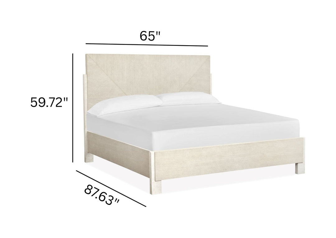 Lorelei Misty Cloud Queen Panel Bed - B5893-54