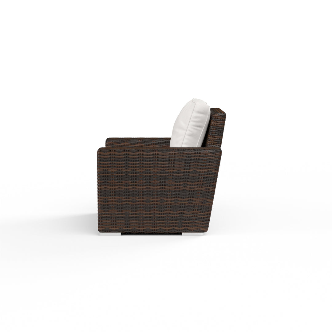 American Home Furniture | Sunset West - Montecito Club Chair in Canvas Flax w/ Self Welt