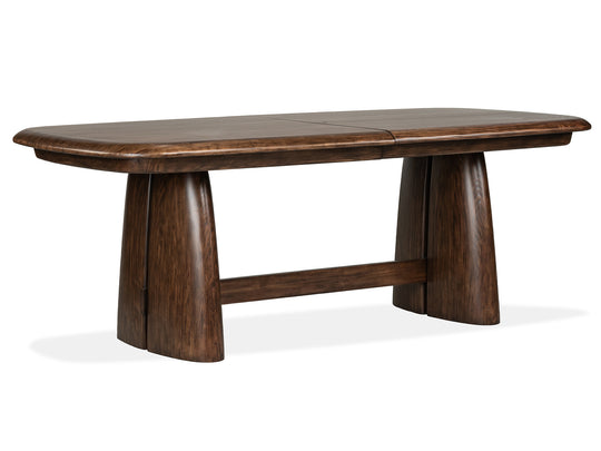 Belville Chestnut Brown Extendable Trestle Dining Table - D6520-21