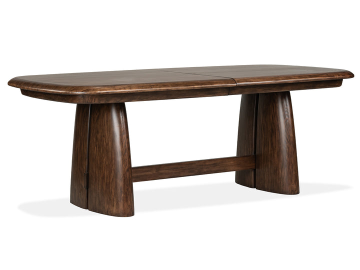 Belville Chestnut Brown Extendable Trestle Dining Table - D6520-21