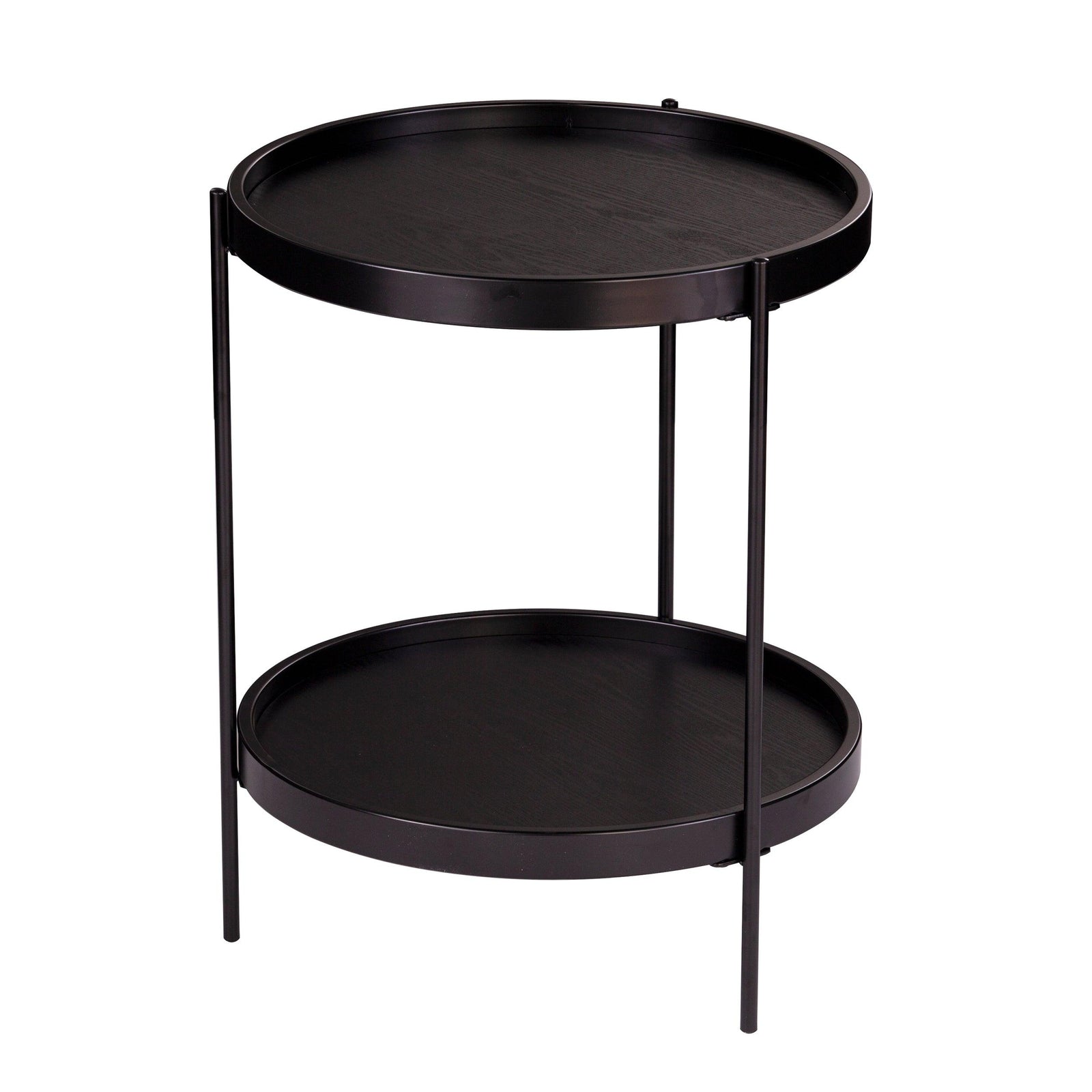SEI Furniture Verlington Round Farmhouse Style End Table ACCENT TABLES