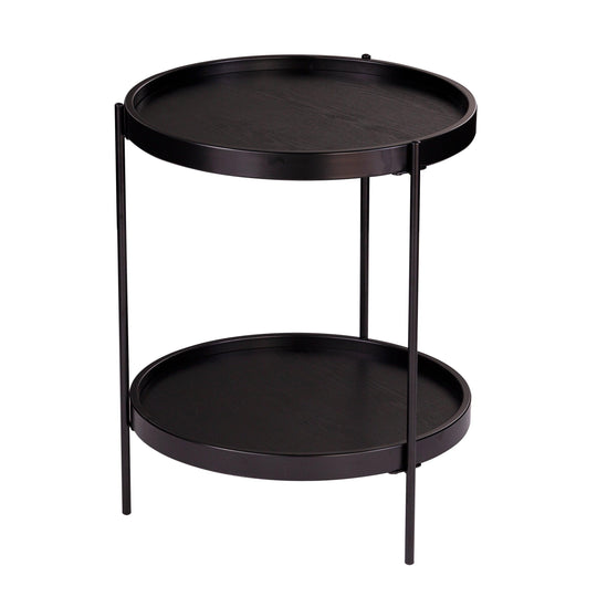 SEI Furniture Verlington Round Farmhouse Style End Table ACCENT TABLES