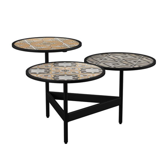 SEI Furniture Lorengo Outdoor 3-Tier Cocktail Table OUTDOOR COFFEE TABLES