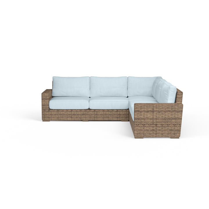 Havana Sectional in Canvas Skyline w/ Self Welt