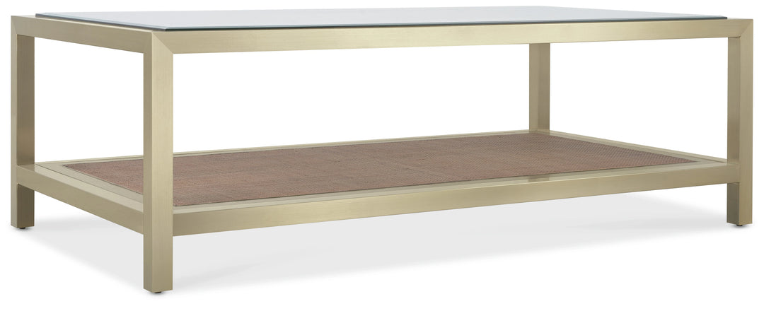American Home Furniture Hooker Furniture Melange Raising Cane Cocktail Table