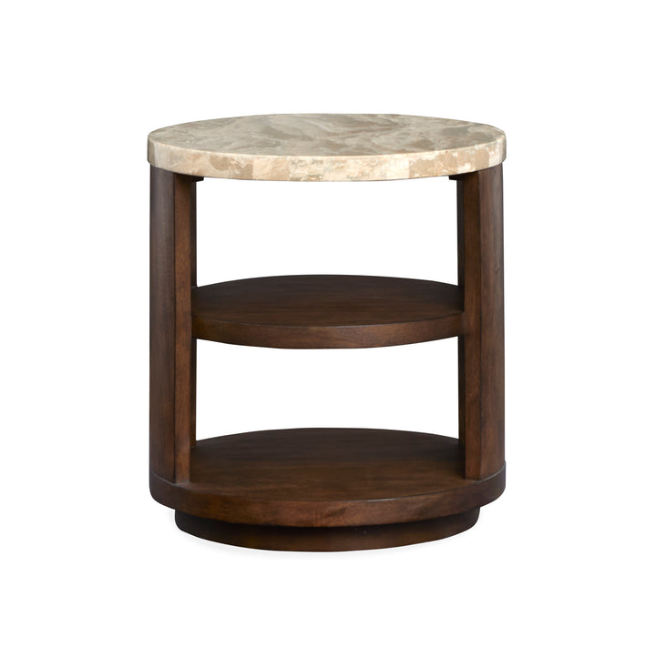 Mcpherson Burnt Umber Round End Table - T6351-05