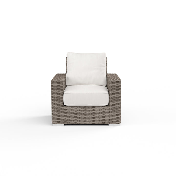 American Home Furniture | Sunset West - Coronado Club Chair in Canvas Flax w/ Self Welt