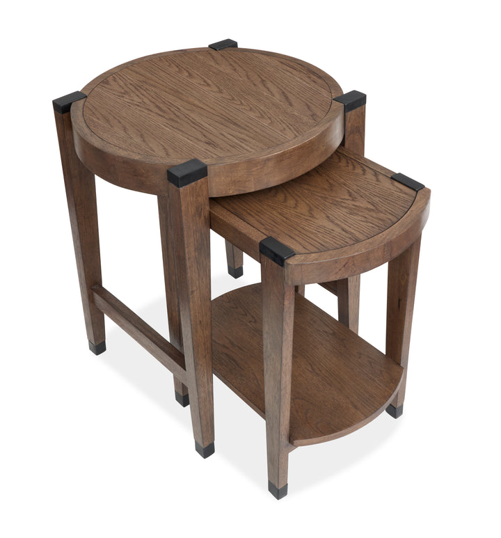 Kaysen Wallaby And Matte Black Nesting End Table - T5817-12