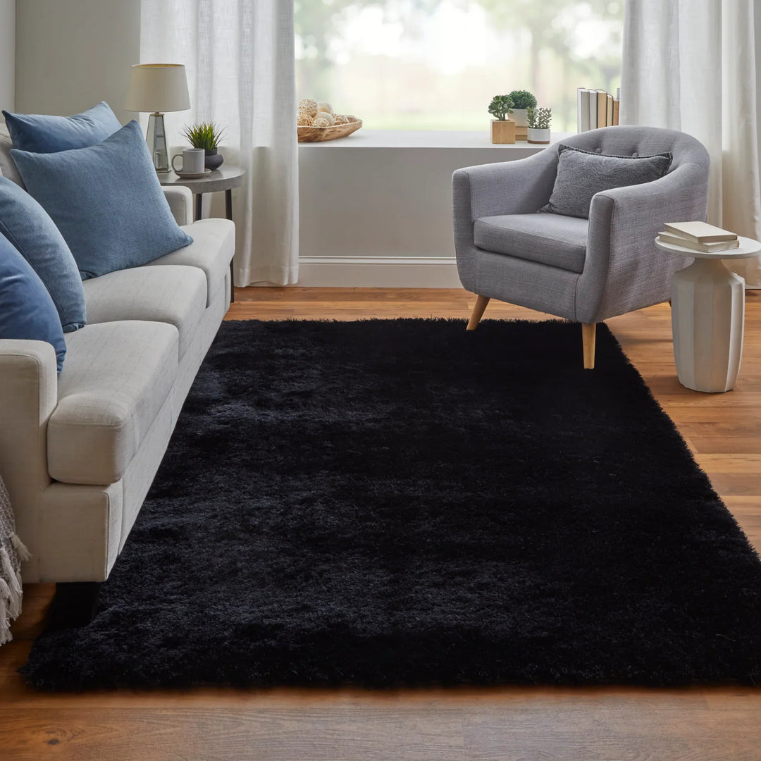 Round/8' x 8' /Black