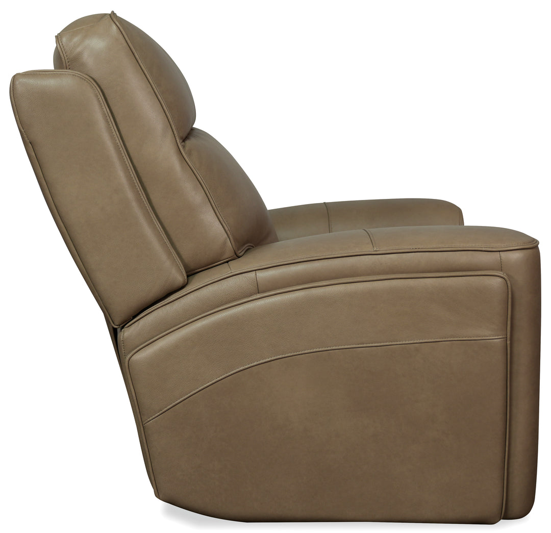 American Home Furniture Hooker Furniture Riverton Power Gliding Recliner with Power Headrest and Lumbar