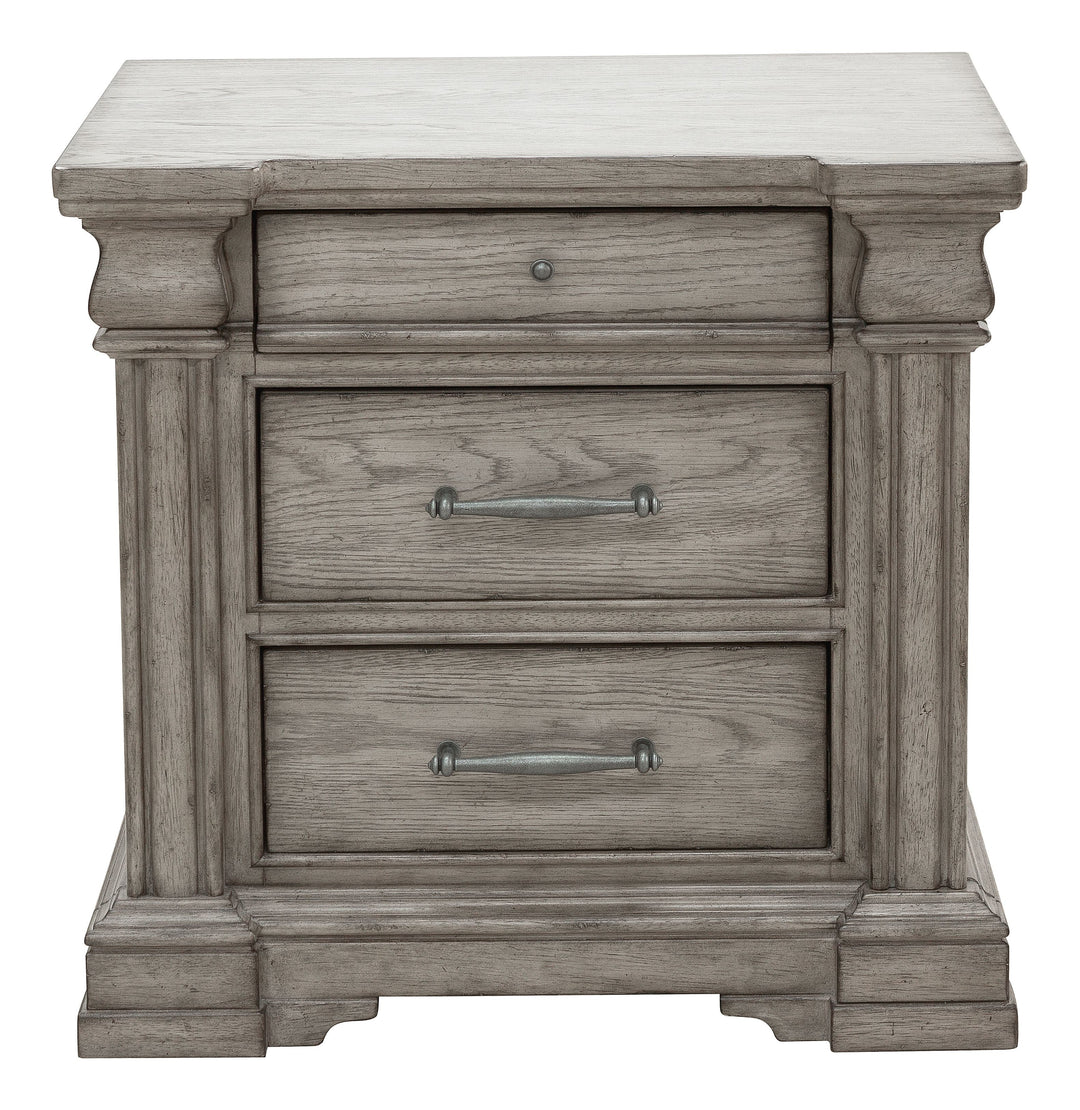 Madison Ridge Heritage Taupe 3 Drawer Nightstand - P091140
