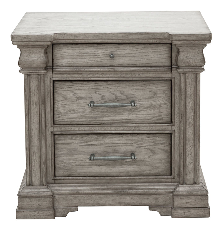 Madison Ridge Heritage Taupe 3 Drawer Nightstand - P091140