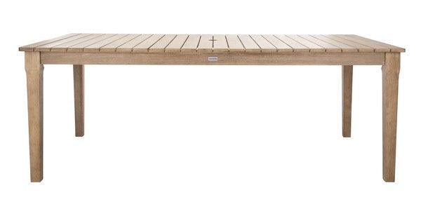 Dominica Wooden Outdoor Dining Table OUTDOOR DINING TABLES Safavieh Couture