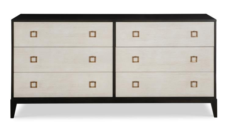 American Home Furniture | Century - Stocked Six Drawer Low Dresser