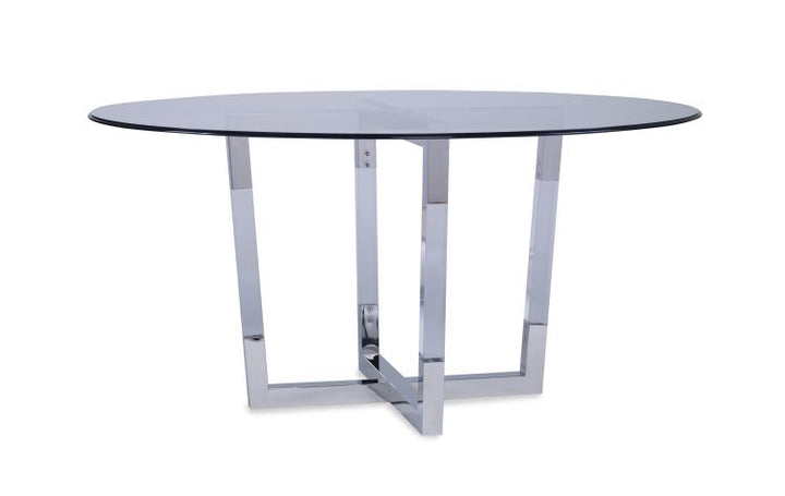 American Home Furniture | Century - Details Dining Stainless/Acrylic Base