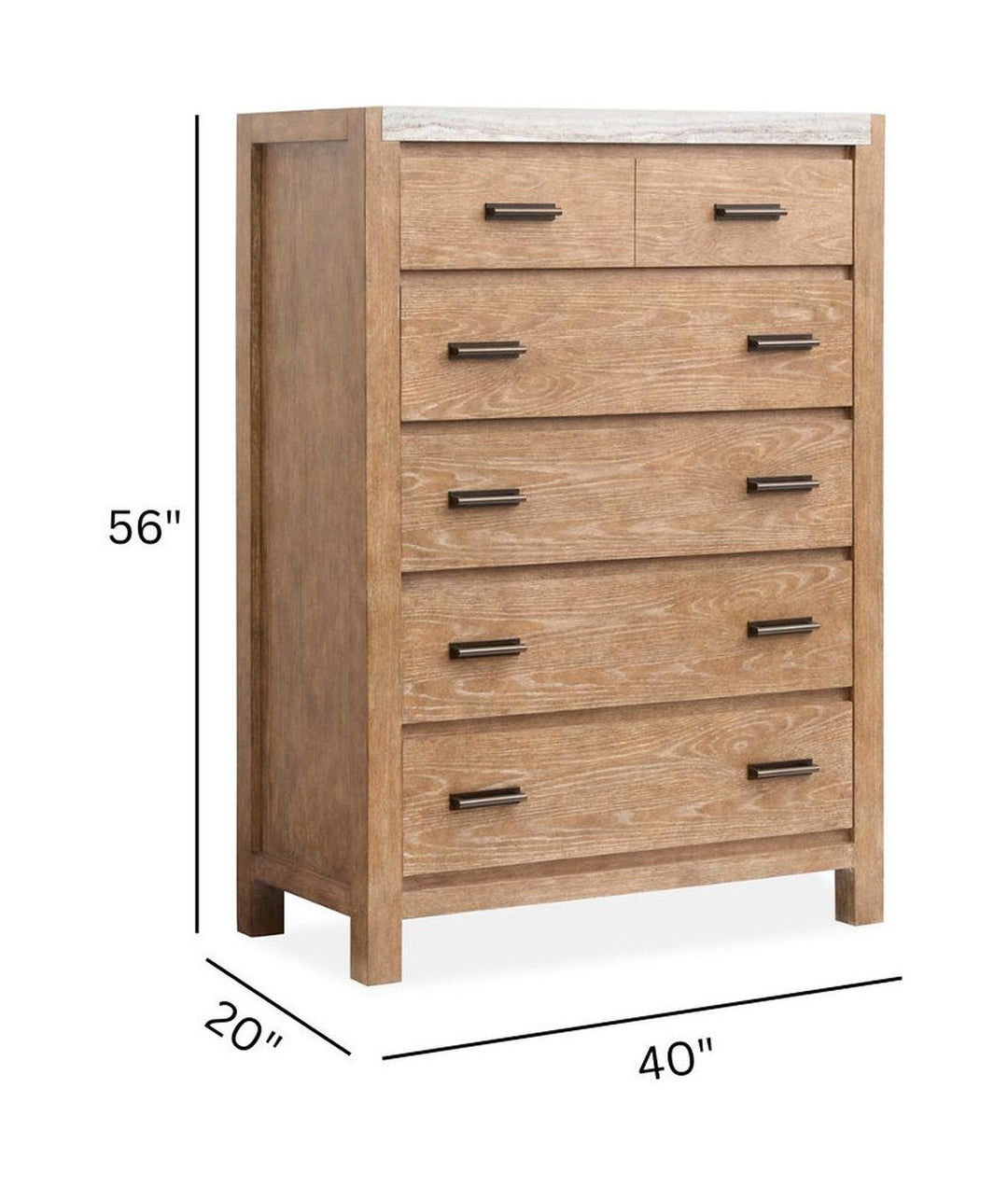 Plum Creek Sierra Brown Drawer Chest - B5768-10