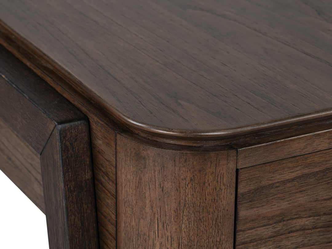 Hallie Milk Chocolate And Dark Chocolate Rectangular End Table - T6355-03