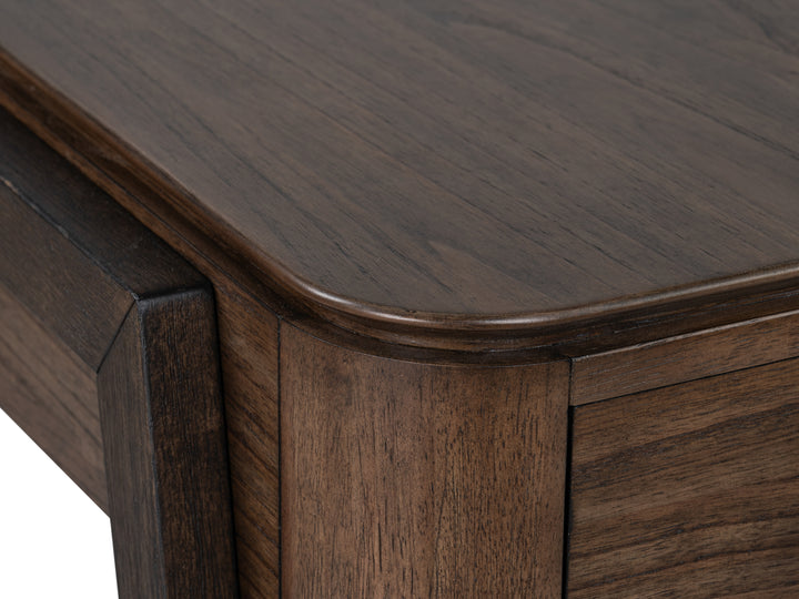 Hallie Milk Chocolate And Dark Chocolate Rectangular End Table - T6355-03