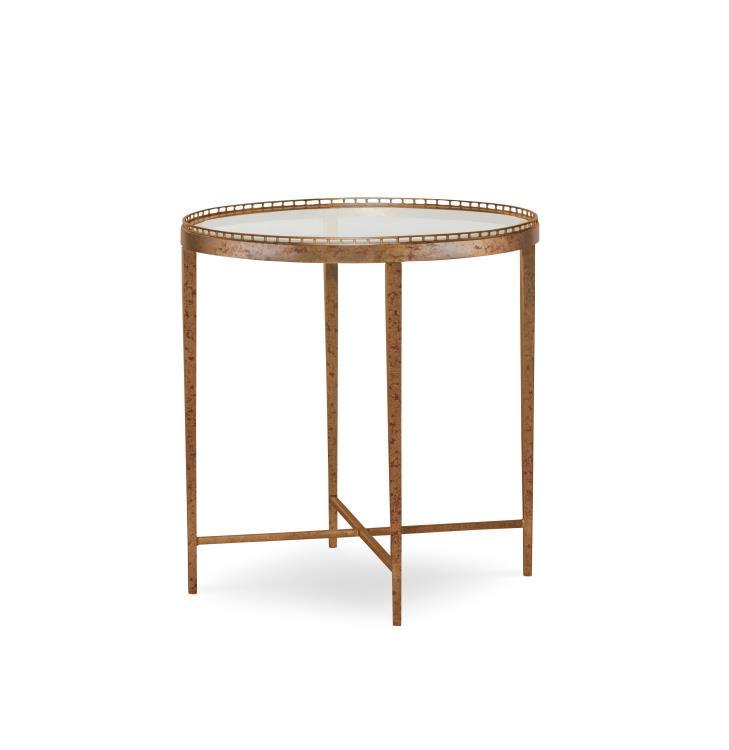 Century - Logan Round Chairside Table 24 Dia - CSA-102-9 | American Home Furniture