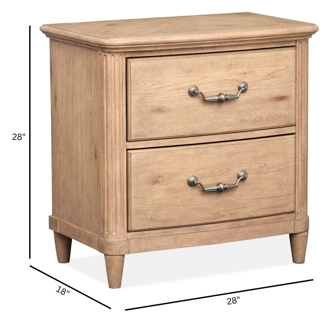 Harmony Heights Belgium Wheat Drawer Nightstand - B6400-01