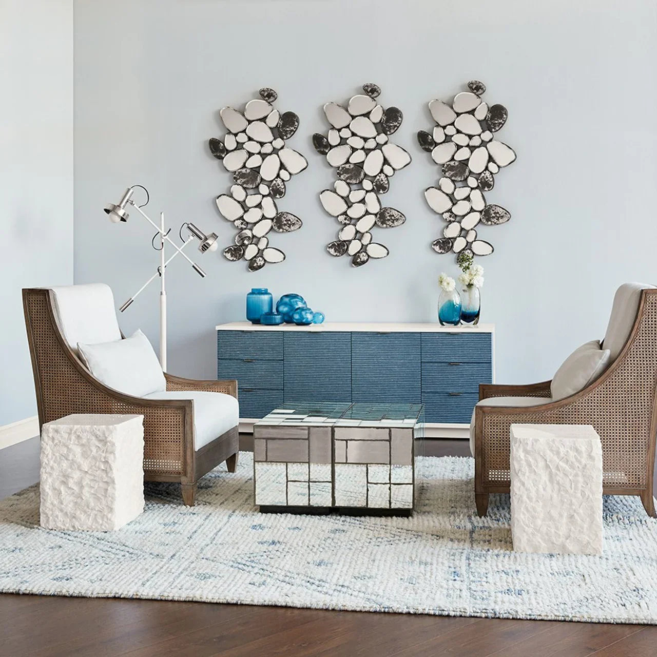 Villa and House Cosmopolitan 6-Drawer & 2-Door Cabinet SIDEBOARDS + CREDENZAS