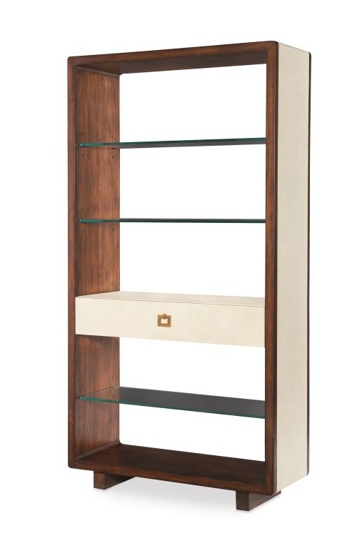 American Home Furniture | Century - Curate Canvas Open Bookcase