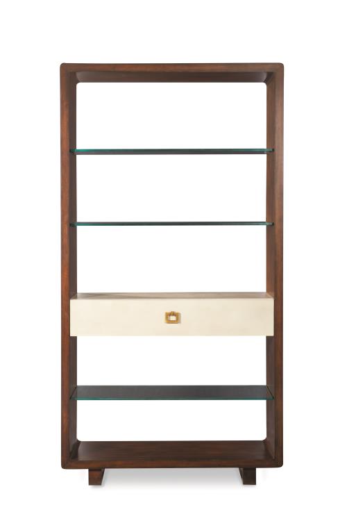 American Home Furniture | Century - Curate Canvas Open Bookcase