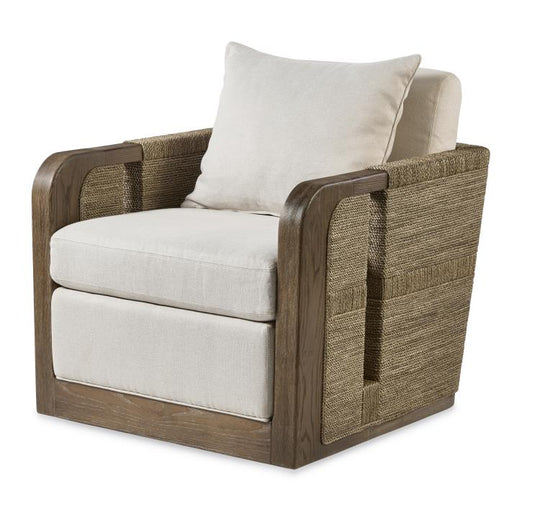 American Home Furniture Century Tessuto Swivel Lounge Chair